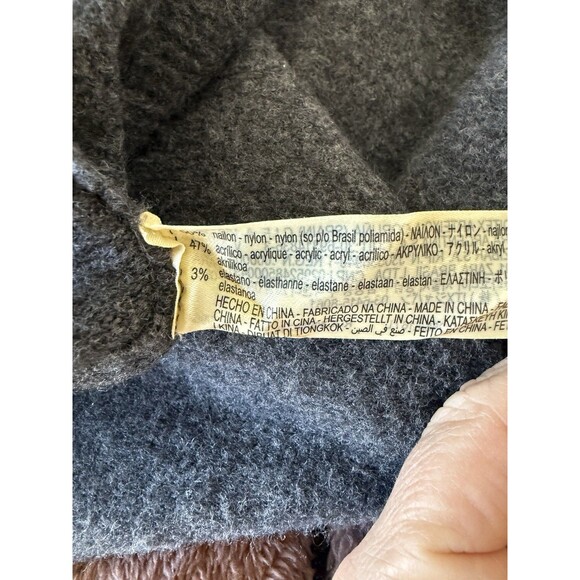 Zara Charcoal Gray Fleece Maxi Sweater Dress Size L Lagenlook Old Money Preppy - Picture 11 of 11